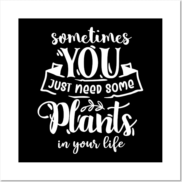 Funny Plant Lover Quote Gardening Planter Wall Art by BlueTodyArt